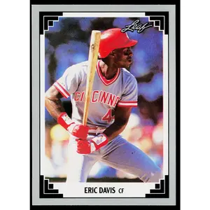 Eric Davis 1991 Leaf #37 Cincinnati Reds