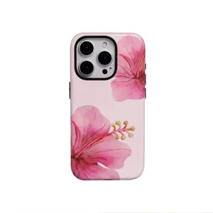 Pink cherry blossom phone case Cover for iphone 17 pro max 16 Plus 15 14 13 12 11 Plus Fashion Trendy Anti-Stain Durable Lightweight Protection Shockproof Matte Texture Elegant Luxury Gift High-Quality New Product, New Year's Best Choice