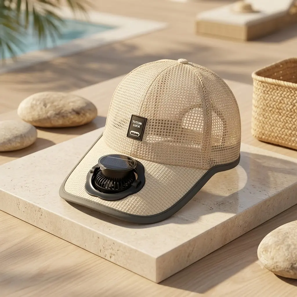Solar Fan Hat for Men Women | Rechargeable Wide Brim Fishing Hat with 2 Quiet Fans | Cool Sun Hat for Hiking Golf Gardening Beach