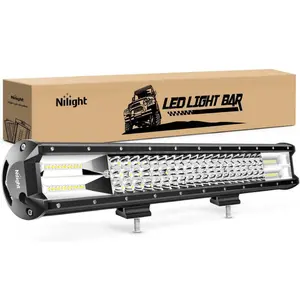 Nilight  26Inch Triple Row Lights 297W 29700LM Flood Spot Combo Beam Bar Driving Boat Super Bright Led Off Road Trucks Automotive Lamp