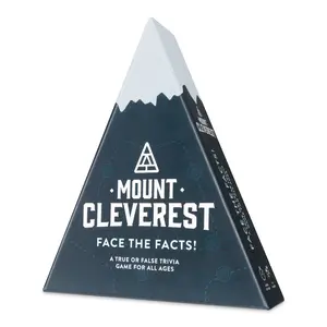 Mount Cleverest® Original Edition | True or False Trivia Game | Fun Adults & Kids Family Card Game | Party Games for Birthday | Travel Games | Gift for Boys and Girls | Stocking Stuffer