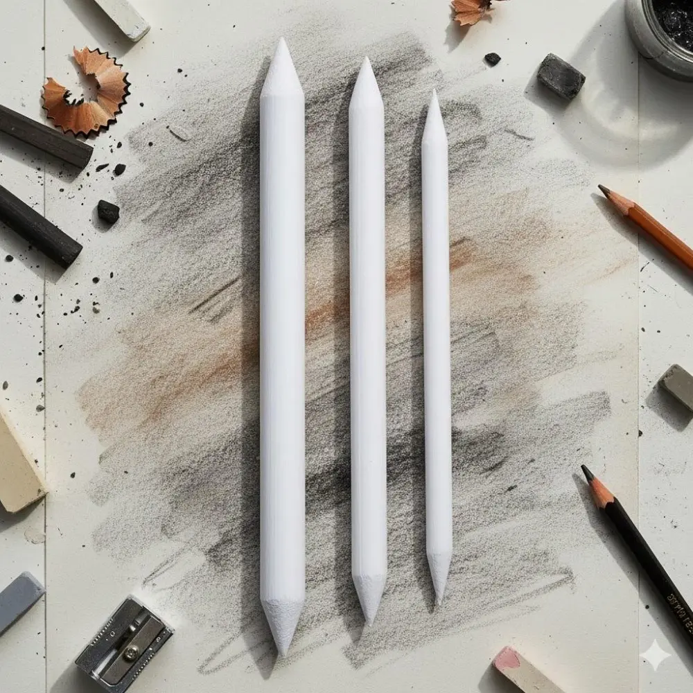 Art Student Sketch Blending Pencil Set: Smudge-Proof, Non-Slip Grip, Fade-Resistant Blenders. Professional Grading Tools, Multi-Use Blending Sticks for Portable Sketching, Journaling & Drawing.