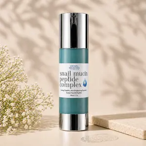 Snail Mucin Peptide Complex + Blue Spirulina | Increases Serum Penetration & Absorption | Hydration | Collagen & Elastin Syntheses | Brightens Skin | Calms Inflammation | Balances Skin Barrier