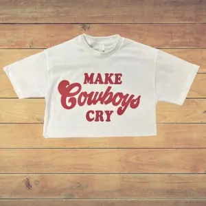 Make Cowboys Cry Crop Top, Western Shirt, Cowgirl Tee