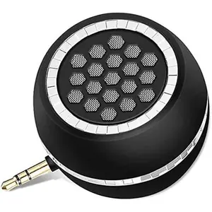 Mini Portable 3W Line-in Speaker with 3.5mm Aux Audio Jack Clear Bass Mic for Smart Phone Pad Tablet Laptop Computer