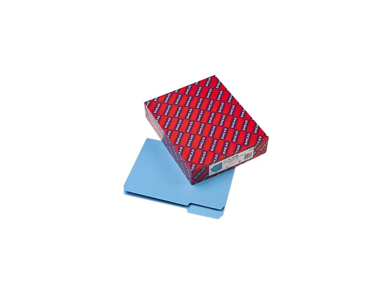 Smead 10239 Interior File Folders, 1/3 Cut Top Tab, Letter, Blue, 100/Box
