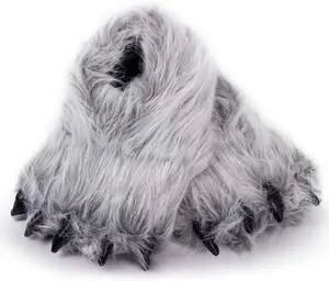 Fierce & Fluffy Plush Animal Paw Slippers | Women’s Ultra Soft House Shoes with Wild Claw Details | TikTok Viral Comfort Trend