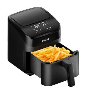 DEIME US RA450D 4.5 Quart Digital Air Fryer, Oil-Less Healthy Cooker with 8 Presets & Easy Clean Non-Stick Basket