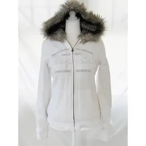Vintage American Retro White Letter Hoodie Women Winter Faux Fur Lined Zip Up Sweatshirt Cozy Fleece Pullover Streetwear Jacket