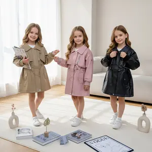 Girls' Soft Leather Jacket - Stylish INS-Inspired Spring-Summer Kids' Outerwear Clothes