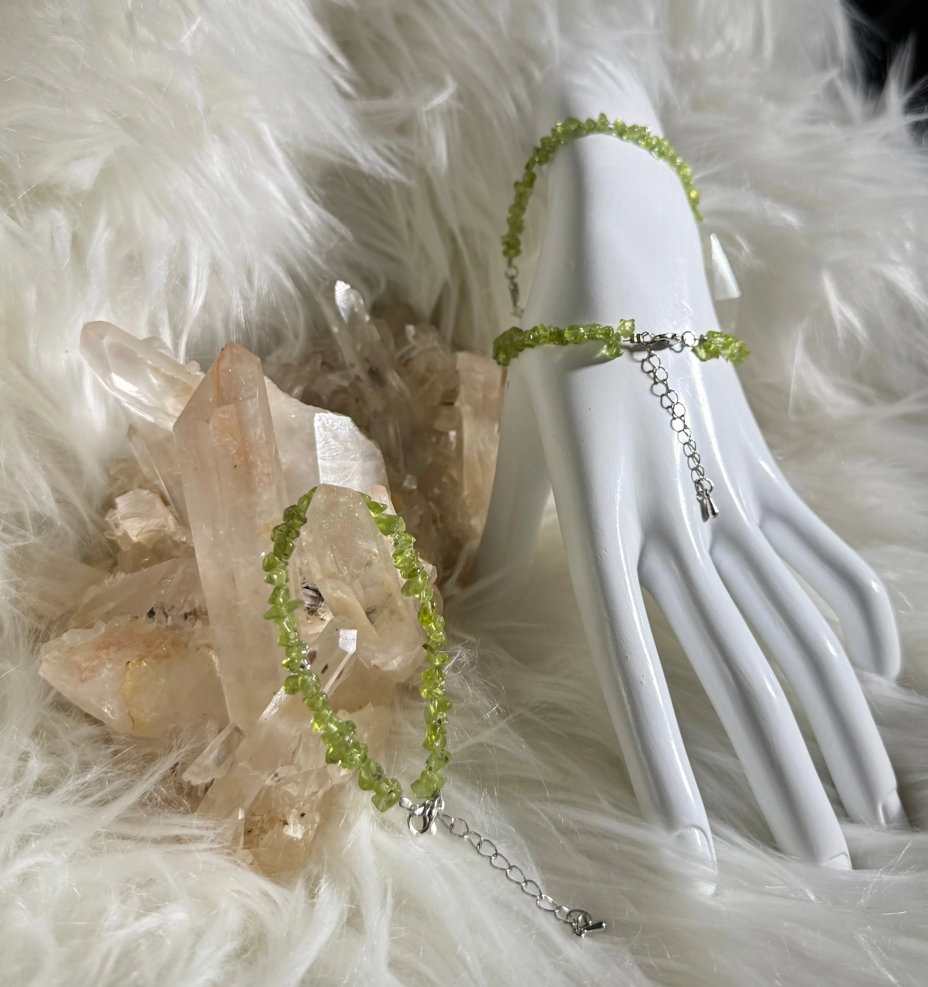 Peridot Chips Bracelet