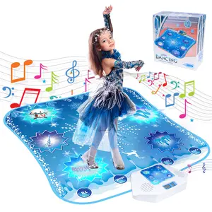 Frozen Toys Dance Mat for Girls - Electronic Dance Mat with Wireless Bluetooth for Children,Light Up LED Kids Musical Mat, Dance Floor Mat,Birthday Xmas Gifts for 3 5 7 9 10+ Year Old Girls Boys, Extra-Large Light Indicator Version