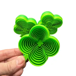 4 Leaf Clover Shamrock Fidget Toy | Layered 3D Printed Lucky St. Patrick's Day Toy | Sensory Desk Fidget | Good Luck Gift | ADHD Fidget Toy