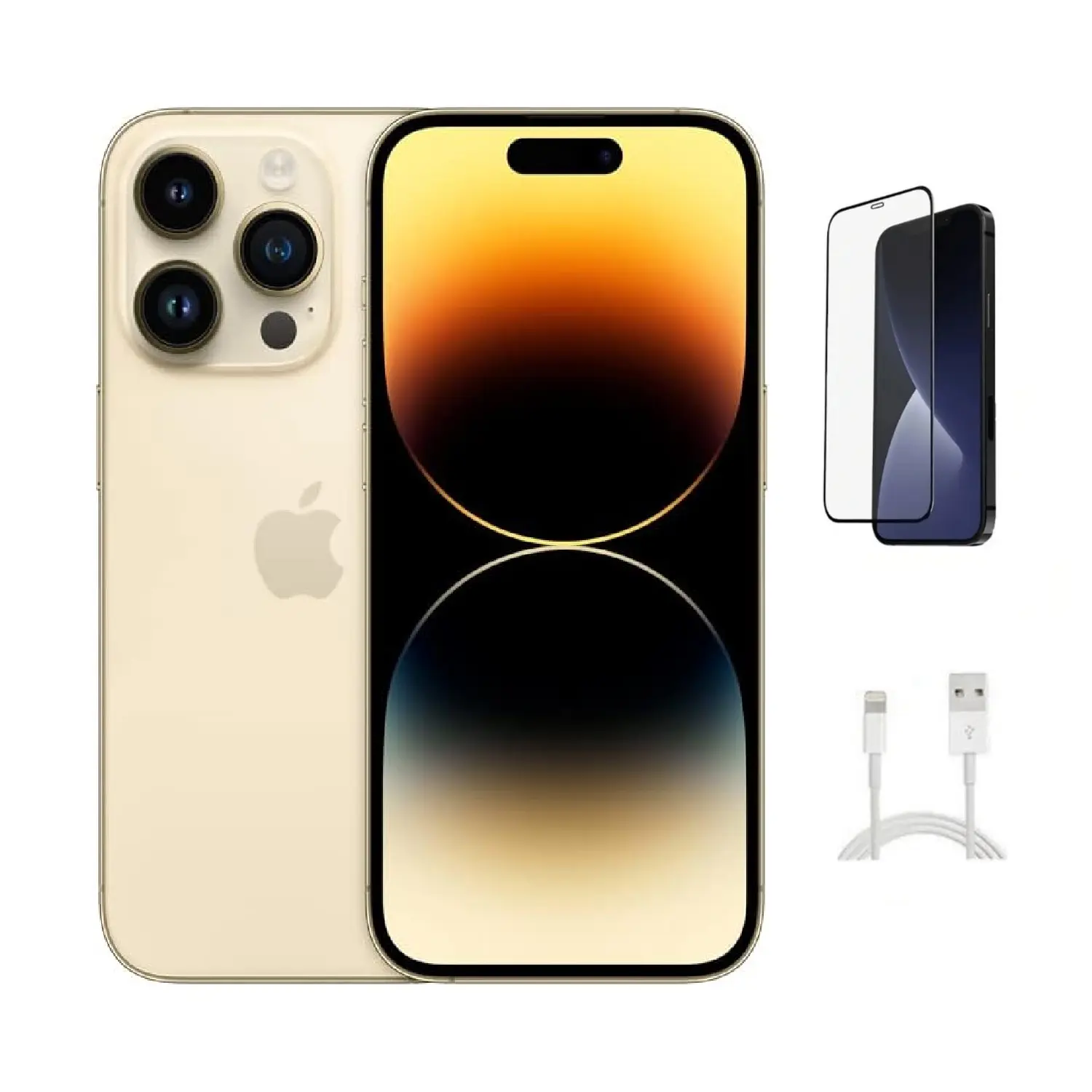 Refurbished iPhone 14 Pro (Unlocked)-Good Condition with Pre-Installed Tempered Glass & 1 Year Warranty  A2650