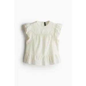 H&M Lace-inset peplum blouse