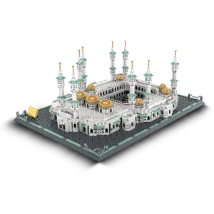 Alif and Friends Masjid Al Haram Building Blocks Set - 2000+ Pcs Perfect Eid Gifts for Kids, Islamic Gifts - Grand Mosque of Mecca Islamic Toys for Kids