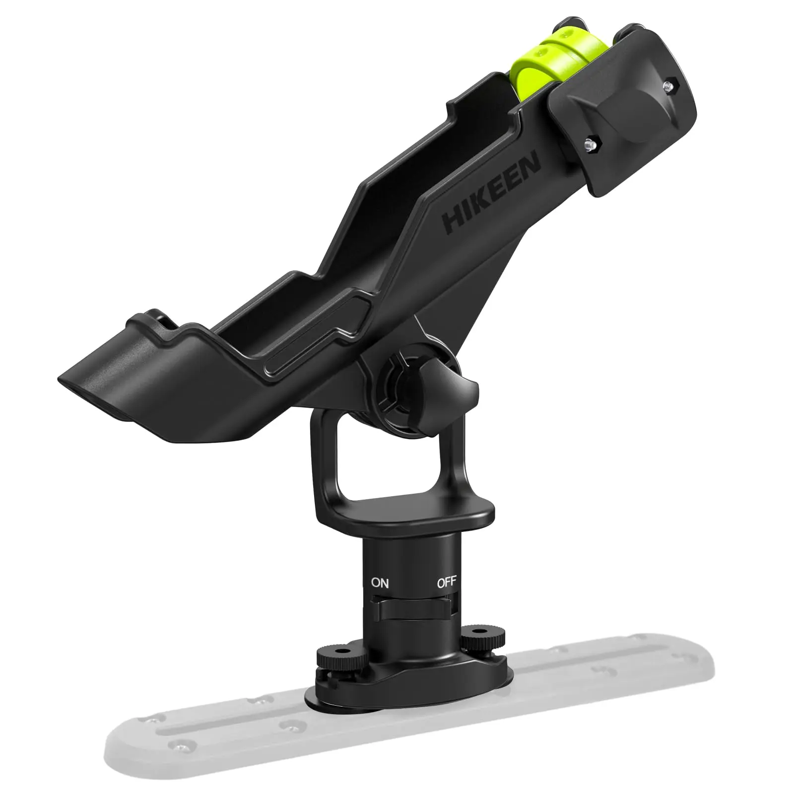 Kayak Fishing Rod Holder - Durable Material, T-Shaped Screw Mounted on Rail or Kayak, 360 Degree Adjustable Fishing Pole Holder Impact Resistant Cradle fishing equipment