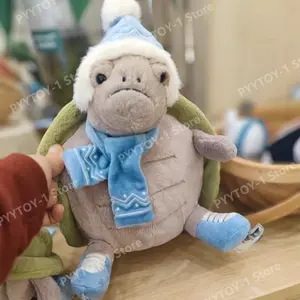 Soft Simulation Turtle Plush Doll Cute Stuffed Animal Comfort Hugging Pillow Gift