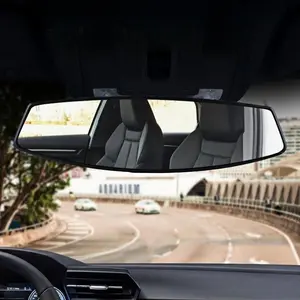 Universal Panoramic Convex Mirror, Interior Clip-on Wide Angle to Reduce Blind Spot Effectively for Car SUV Trucks