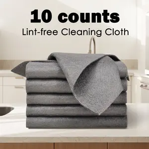 10 Counts Thickened Magic Cleaning Cloth, Absorbent Magic Cleaning Glass Cloth, Streak Free Reusable Microfiber Rag, Magic Cleaning Cloth for Car, Window, Mirror