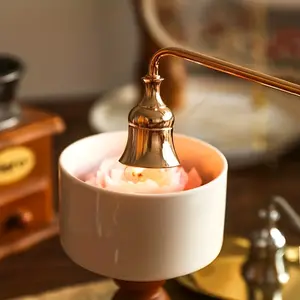 1pc Scented Candle Snuffer, Professional Candle Extinguisher, Elegant Home Decor, Classic Design, High-End Decorative Piece, Light-Luxury Item