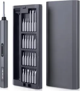 Precision  Set, 5 Gear Torque, Mini  Set with OLED Screen, Small  Set Rechargeable with 48 multifunctional bits and shadowless LED lights,  Case