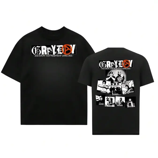 Youth and Adult Grey Day 2026 Tour V2 2-Sides T-Shirt, SuicideboysAAA G59 Merch, Unisex Rapper Clothing Unisex T-Shirt