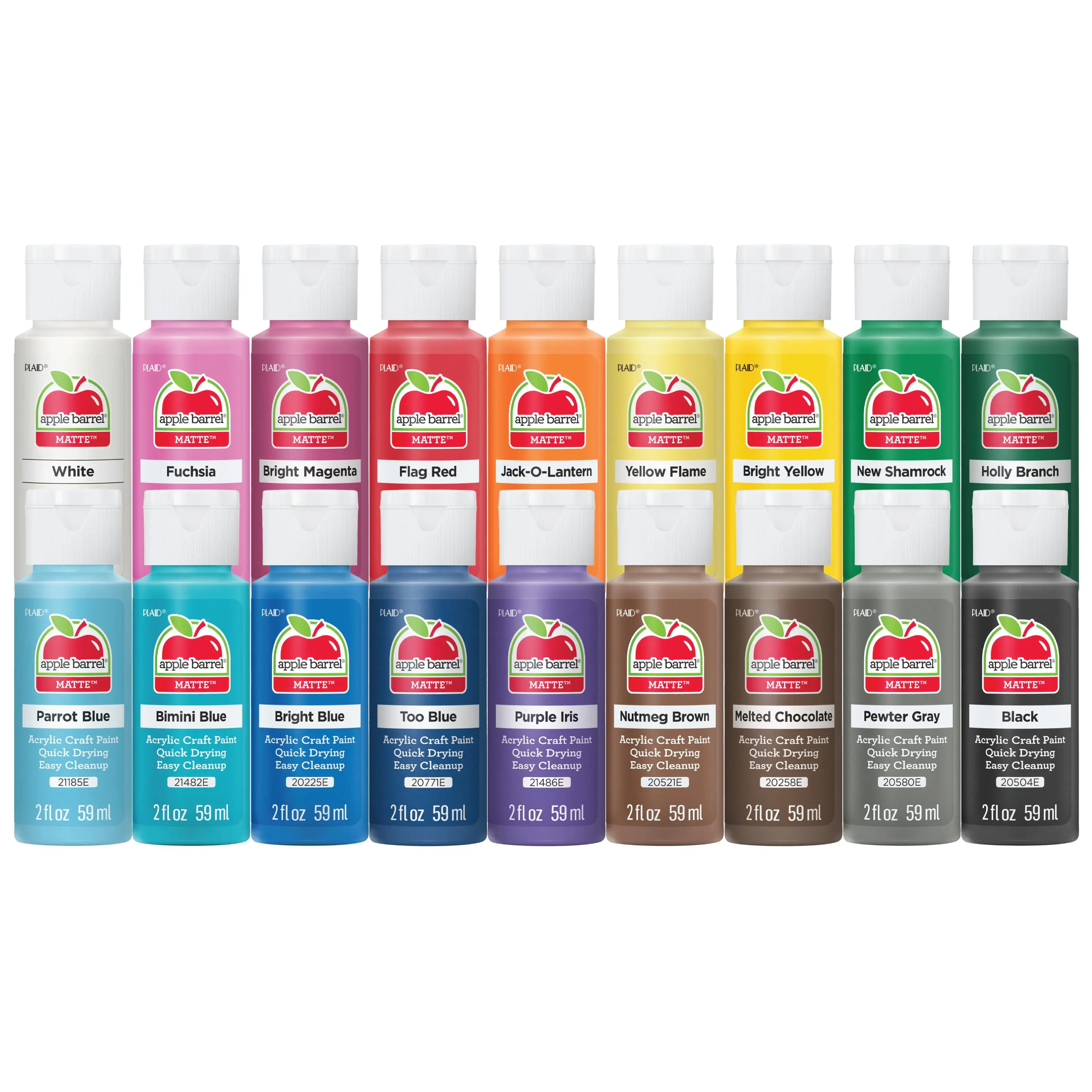 Apple Barrel ® Colors Acrylic Paint 18-Color Set, PROMOABI DIY Painting Supplies for Art Projects