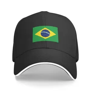 Brazil Flag Baseball Cap - Adjustable Dad Hat, Green and Yellow Badge, Lightweight Polyester Unisex Hat, Brazilian National Colors (Green, Yellow) - Machine Washable Daily Casual and Formal Headwear, Suitable for Sports or Brazilian Themed Events, Comfort