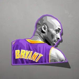 LA Basketball Legend Sticker - Retro Kobe Vinyl Decal