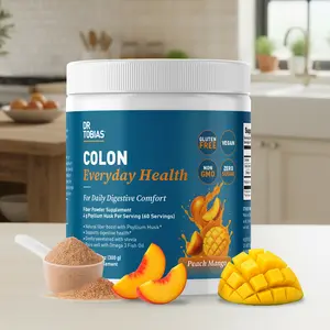 Dr. Tobias Colon Everyday Health - 60 Servings | Gut Health for Women & Men - Psyllium Fiber Powder Drink with 4g Psyllium Husk Powder per Serving, Strawberry Flavor, Gluten Free, Non GMO, Vegan