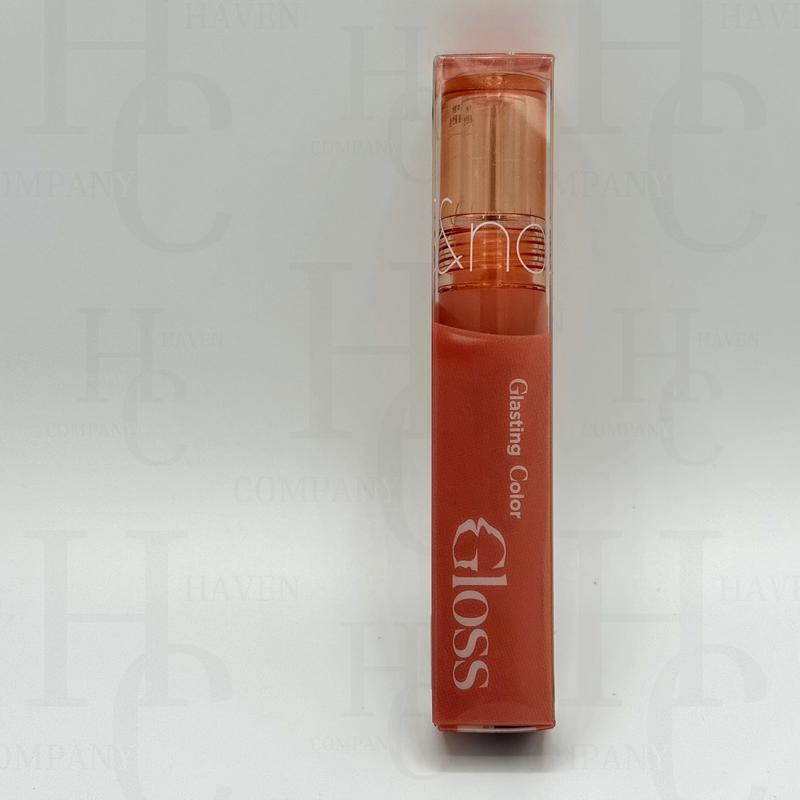rom&nd Glasting Color Gloss 02 Nutty Vague - Moisturizing Plumping Glow Lip Gloss - Authentic Korean K-Beauty Makeup 4g, romand