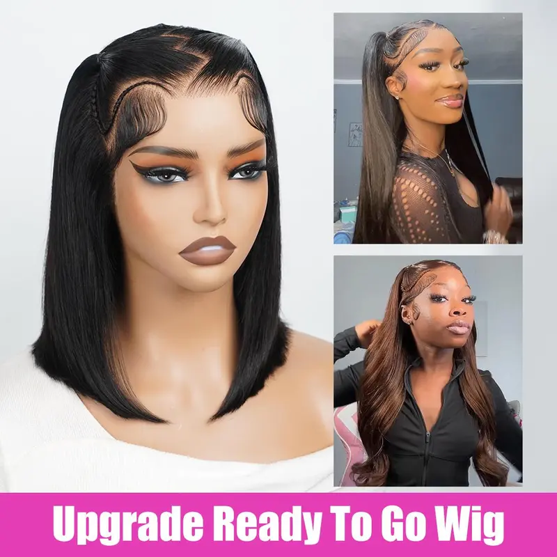 Asteria Hair Pre-Styled Straight 13x4 Glueless Ready to Go Lace Frontal Wig Human Hair Wigs Pre Bleached Beginners Glueless Wig #tiktokshopstockup