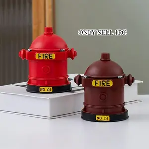 A Vintage Creative Ashtray Shaped Like a Fire Hydrant with a Lid, Perfect for Home Decor in Living Rooms, Bars, And Restaurants, Gifts