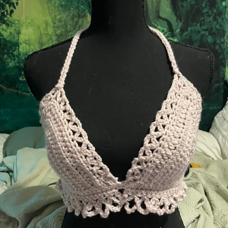 Pink Blush Crochet Bralette