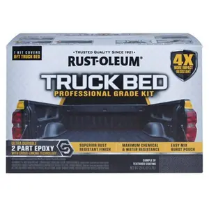 Rust-Oleum 8059838 128 oz Pro Truck Bed Liner Kit, Black