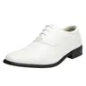 BRUNO MARC Men's Formal Lace-Up Oxford Shoes - Business Footwear, Shiny PU Fabric, Round Toe, 1 in Low Heel, Cushioned Insole, Rubber Sole Grips, Secure Fit, All Seasons Use