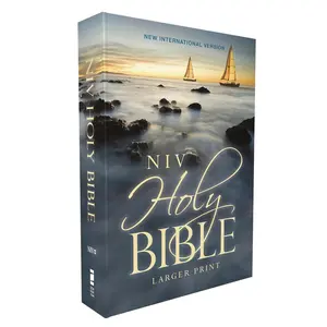 NIV, Holy Bible, Larger Print, Economy Edition, Paperback, Blue, Comfort Print