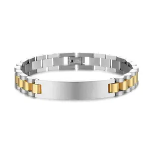 City Fashion Bracelets for Men& Women,Titanium steel jewelry, Stainless steel curved label couple watch strap bracelet, Adjustable,Jewelry gift,Brooke Bracelet