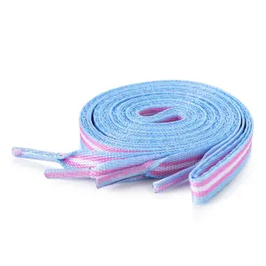Transgender Flag Shoe Laces (1 Pair) – Pink, White & Blue LGBTQ+ Pride Shoelaces for Sneakers, Boots & Athletic Shoes, Durable Trans Pride Lace Accessory