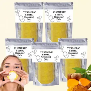 Turmeric Cleansing Pads Set, Moisturizing Daily Skin Cleansing Pads,  Moisturize Skin, Facial Pore Deep Cleanser, Skincare Products New Year gift