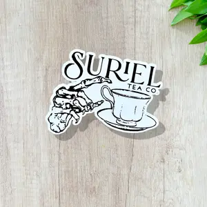 ACOTAR Tea Co. Vinyl Sticker for Personalizing Kindle Kindle Sticker, Bookish Merch Sticker, Booktok Sticker, Smut Reader,Gift for book lover, Water bottle sticker. Laptop Sticker