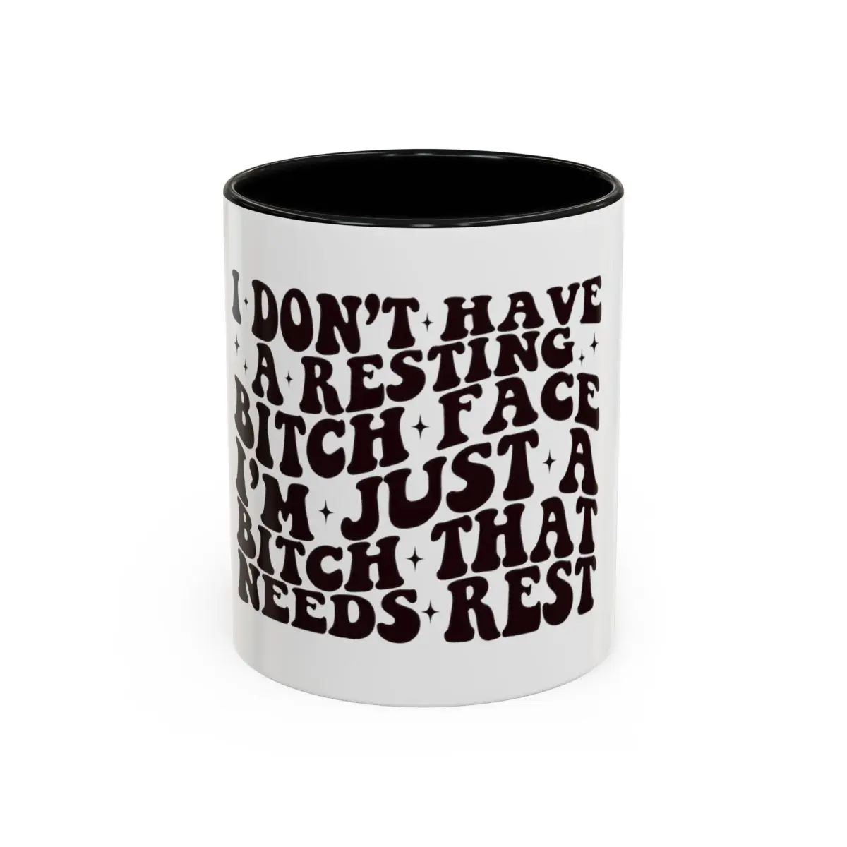 I'm Just Tired Accent Coffee Mug, 11oz