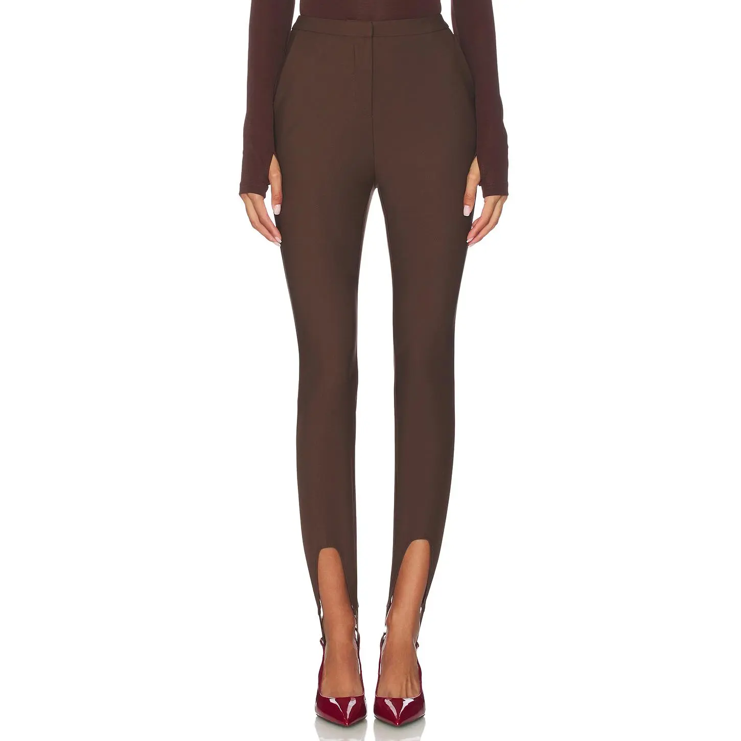 Nakedvice The Alexis Stirrup Pant in Espresso