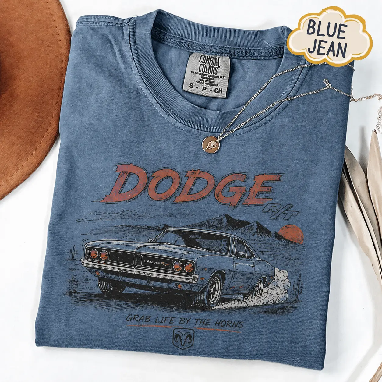 Dodge Charger R/T Comfort Colors T Shirt, Vintage American Muscle Car Graphic Tee, Classic Mopar Performance Shirt, Retro Dodge Enthusiast Gift, Garage Racing Tee for Men