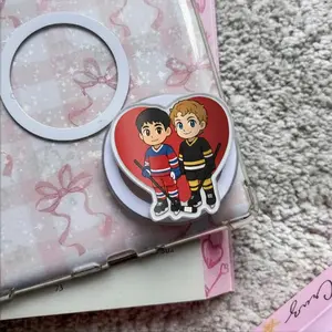 Heated Rivalry Phone Grip, Shane Hollander Ilya Rozanov Kinder Grip, Gift For Fans, Hockey Griptok pop socket sticky magnetic mount TV Inspired