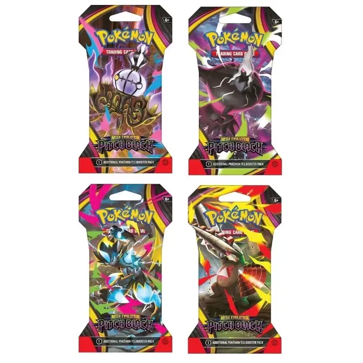 1 PACK - 2026 Pokemon Pitch Black Collectible Tcg Booster Pack, Collectible Card Pack, Sealed Booster Packs