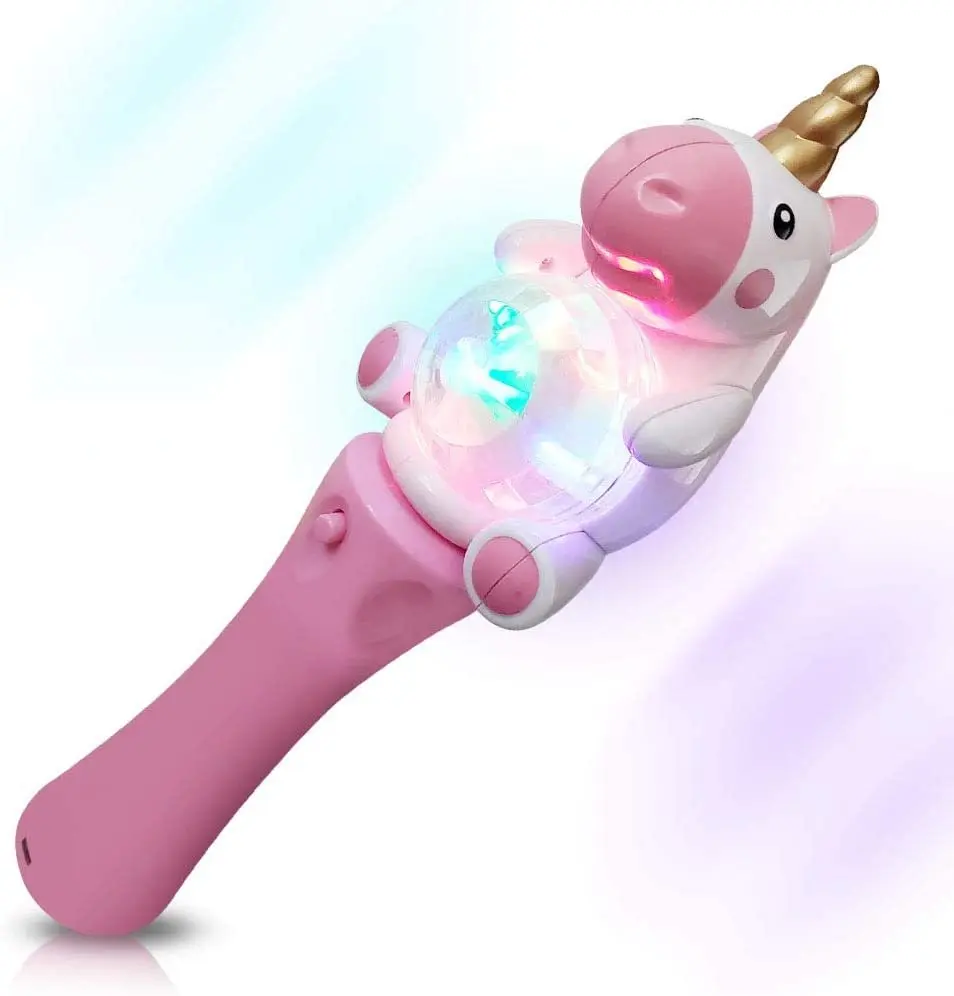 9.5" Princess Unicorn Spinning Wand - Fun Pretend Play Prop 9.5" Princess Unicorn Spinning Wand - Fun Pretend Play Prop