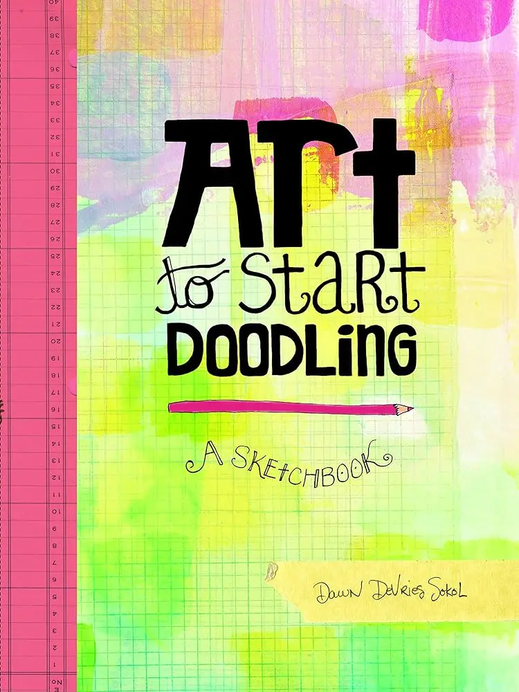 Doodling Sketchbook - Art Practice Booklet for Beginners, Featuring Artistic Inspiration, Ideal for Lifestyle & Crafts Projects