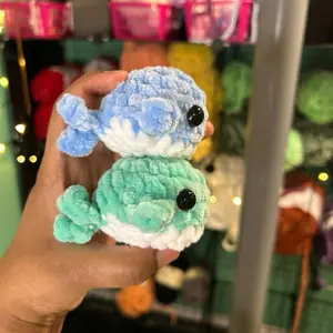Mini whales Crochet Plush